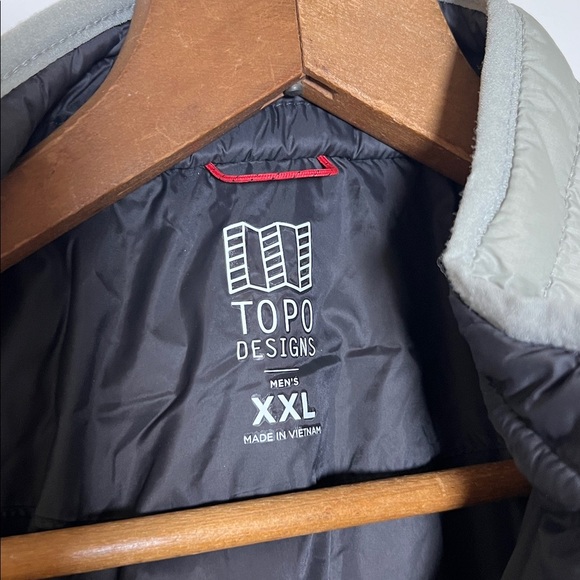 Topo Designs Men’s Global Puffer Gray Pullover Jacket XXL - Picture 2 of 7